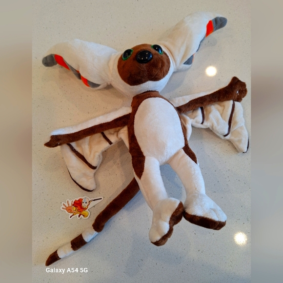 Avater Momo Plush with Aang Sticker, Fluffy and Soft, 1ft with Ears, Never used - Picture 1 of 4